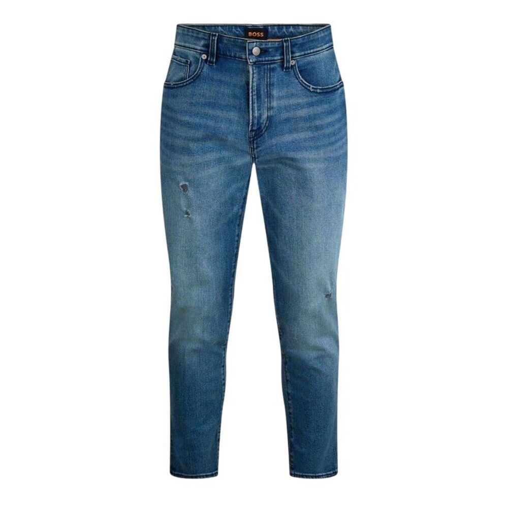 Boss Mens 5 Pockets Tapered Jeans / Navy